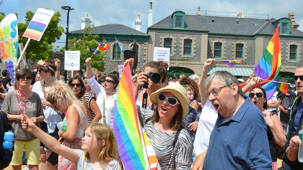 Gay rights protestors