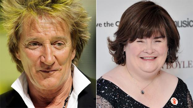 Rod Stewart and Susan Boyle