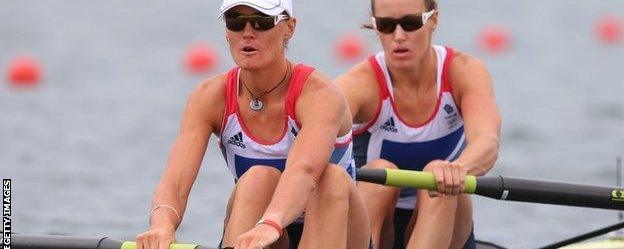 Heather Stanning (left) and Helen Glover