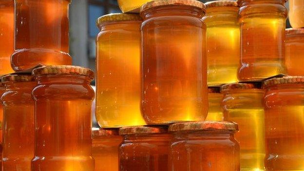 Jars of honey