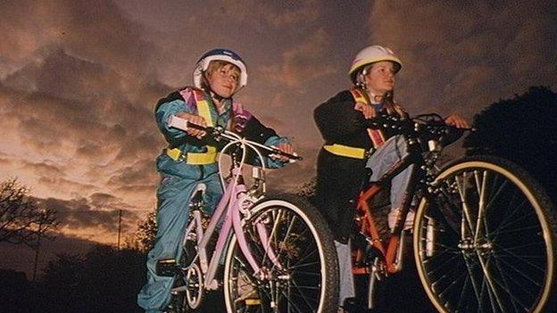 Children cycling