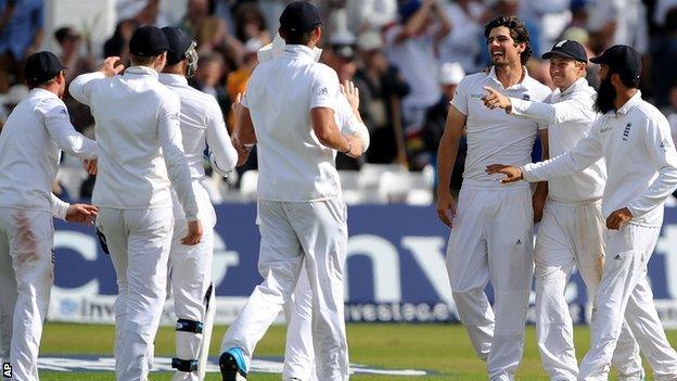 England celebrate