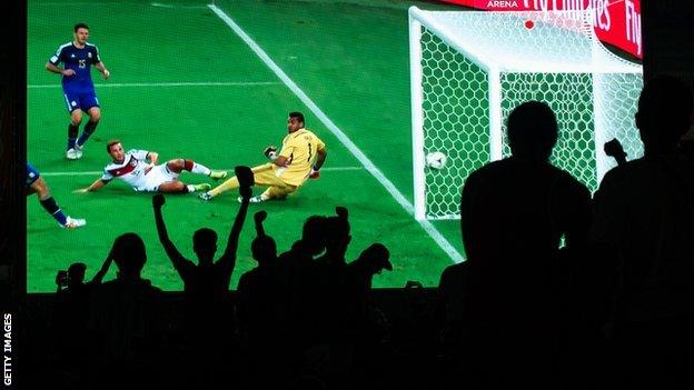 Germany fans celebrate