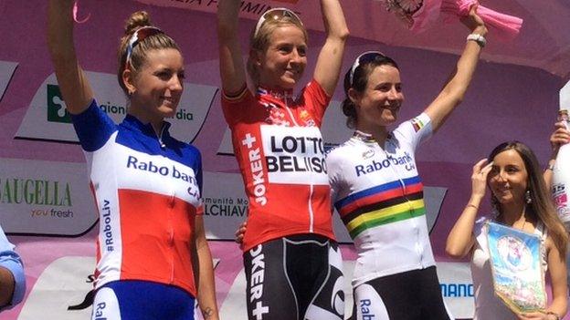 Pooley wins the final stage of the Giro Rosa and the mountain classification