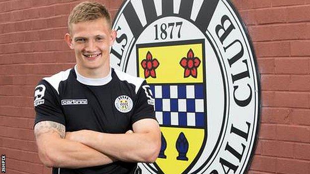 Striker Ross Caldwell has signed for St Mirren