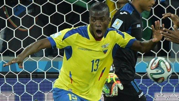 Enner Valencia of Ecuador