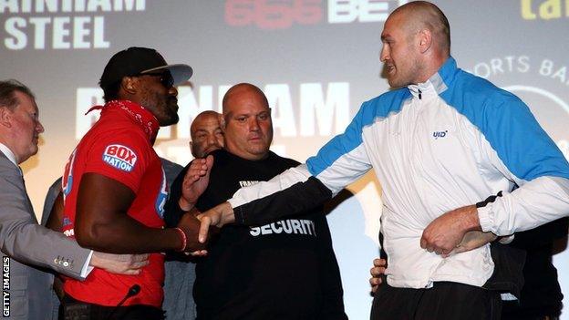 Dereck Chisora and Tyson Fury