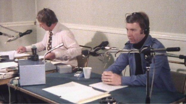 John Milne presenting Good Morning Scotland in 1978