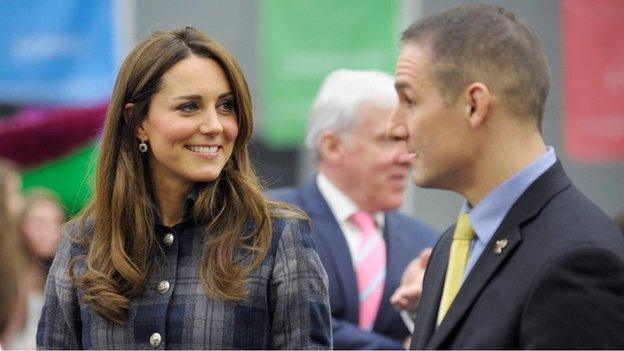 David Grevemberg with the Duchess of Cambridge