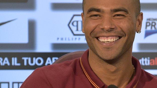 Roma defender Ashley Cole