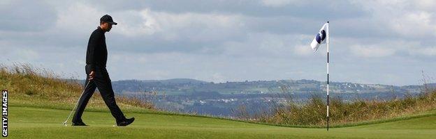 Tiger Woods at Hoylake