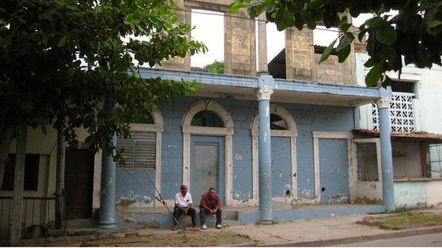 Remnants of the city's biggest brothel still stand in Guantanamo