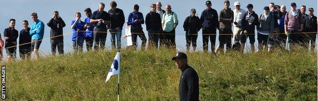 Tiger Woods at Hoylake