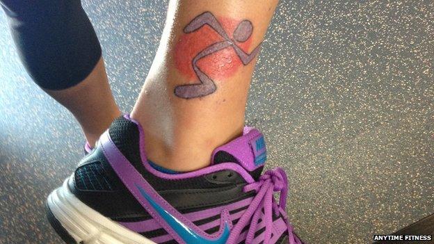 Anytime Fitness tatoo