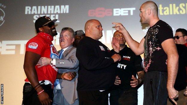 Dereck Chisora and Tyson Fury