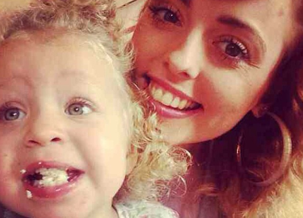 Hollie Gazzard (left) pictured with her niece Ruby