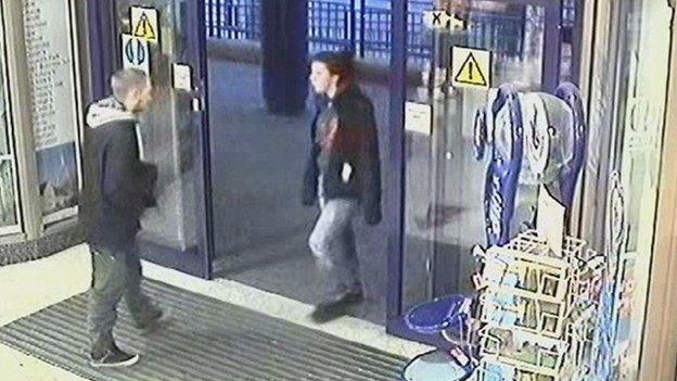 Blakeley and Jayden at Oxford train station on 3 December