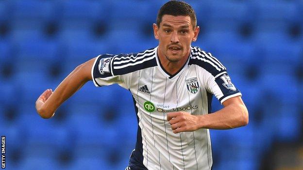 West Brom midfielder Graham Dorrans