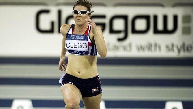 Libby Clegg will run in the T12 100m for Team Scotland