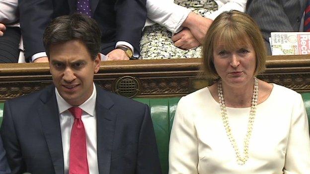 Ed Miliband and Harriet Harman