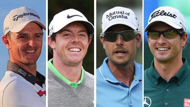 Justin Rose, Rory McIlroy, Adam Scott and Henrik Stenson