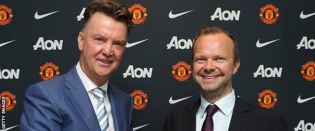 Louis van Gaal and Ed Woodward