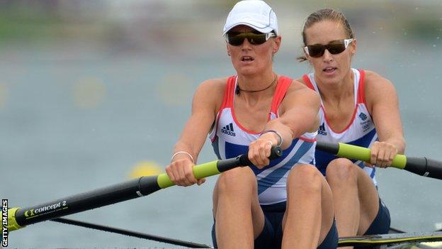 Heather Stanning and Helen Glover