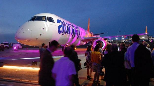 Aurigny Embraer 195 jet