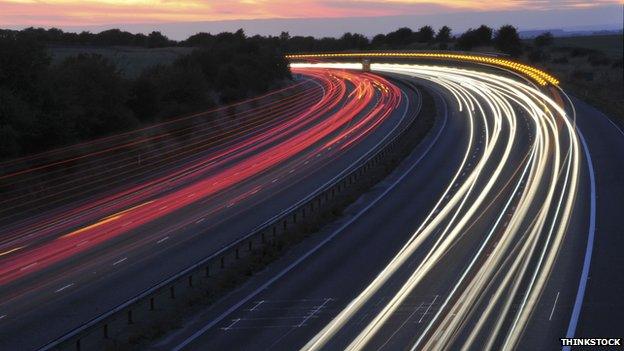 M4 motorway lights