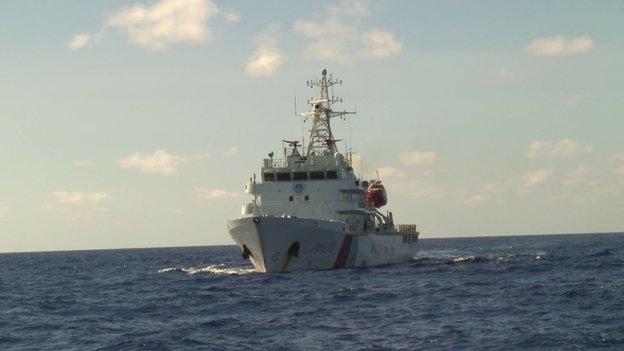 Picture of the Chinese ship Haixun 22