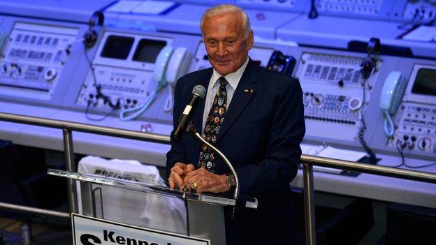 Buzz Aldrin in Orlando, Florida