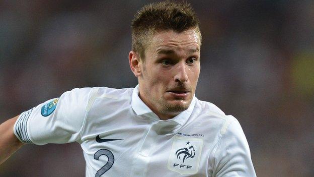 Mathieu Debuchy in action for France at the World Cup