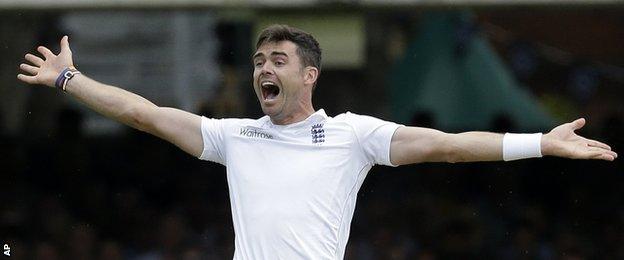 England's James Anderson