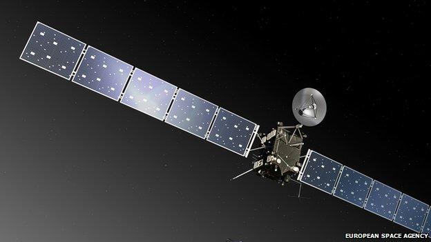 Artist's impression of the Rosetta spacecraft