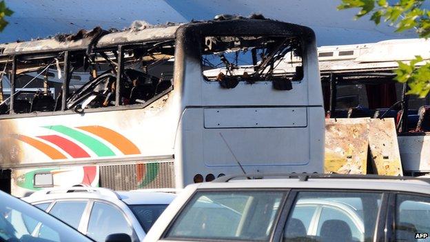 Bus blown up in Burgas, July 2012