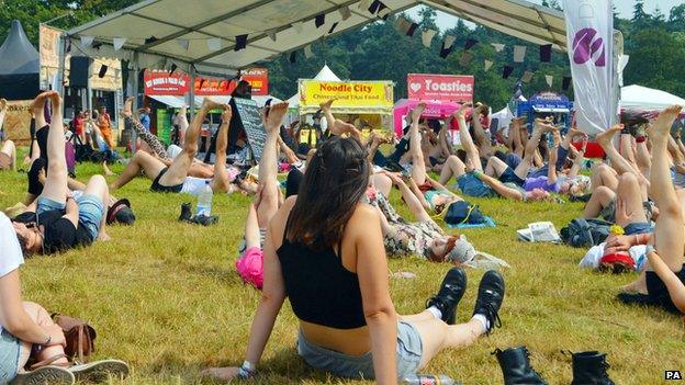 Yoga at Latitude Festival