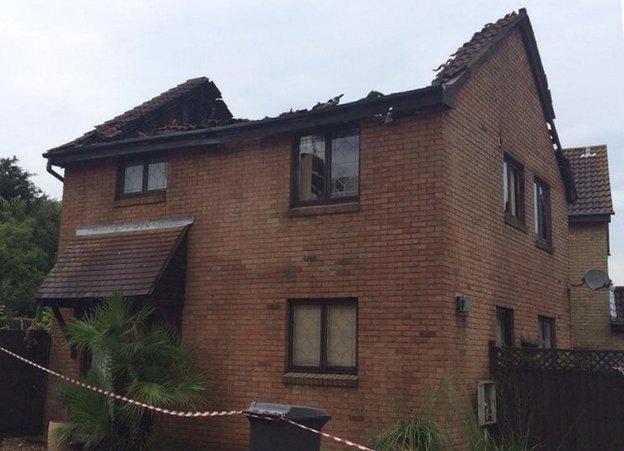 House in Chelmsford struck by lightning