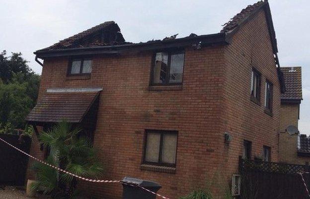 House struck by lightning in Chelmsford