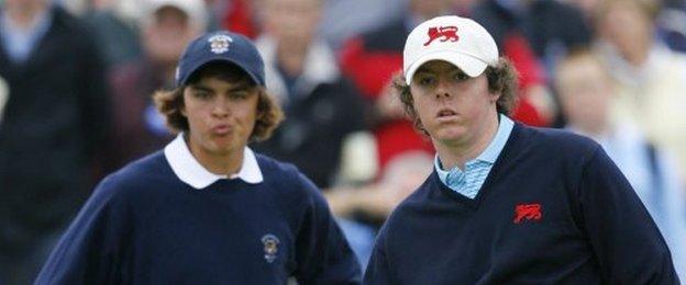 Rory McIlroy and Rickie Fowler