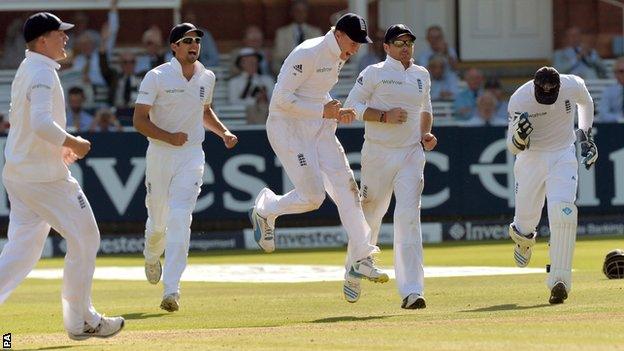 England celebrate