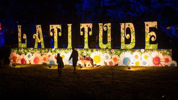 Latitude Festival sign