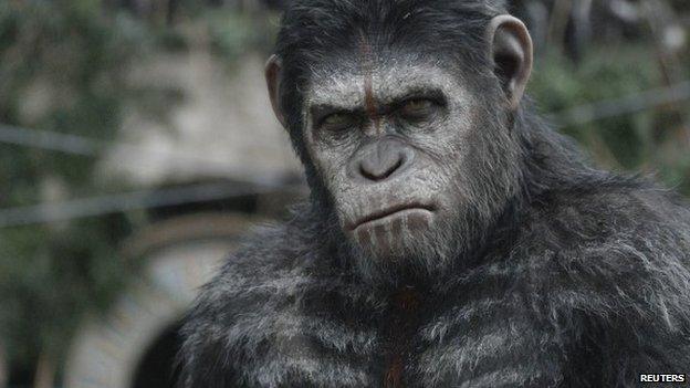 Actor Andy Serkis as ape Caesar