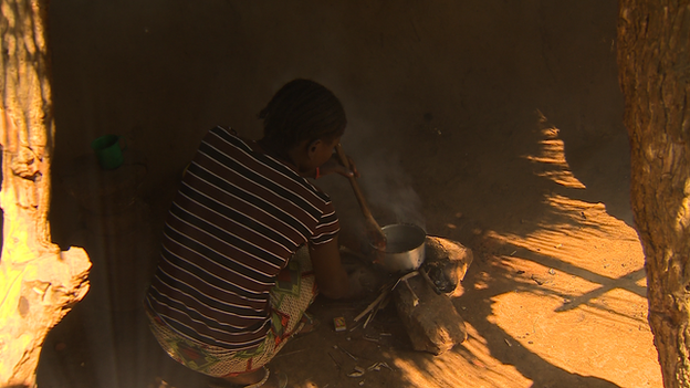 Agnes at her home in Chibombo, Zambia