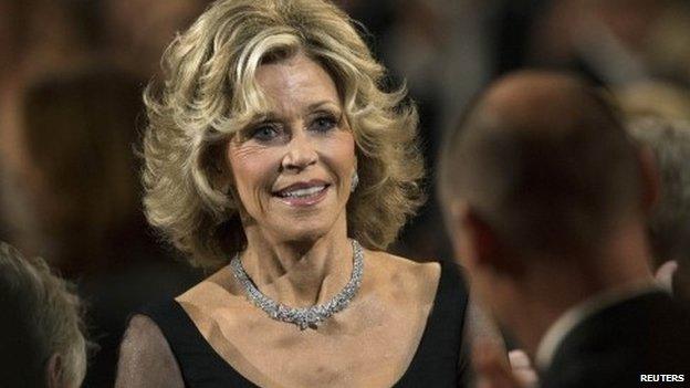 Jane Fonda at an award ceremony in 2014