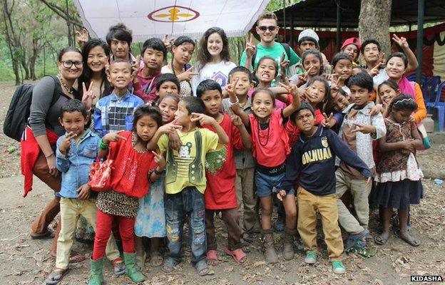 Richard Mayne helping the Kidasha charity in Nepal