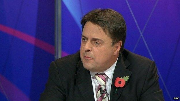 Nick Griffin appearing on BBC's Question Time in 2009