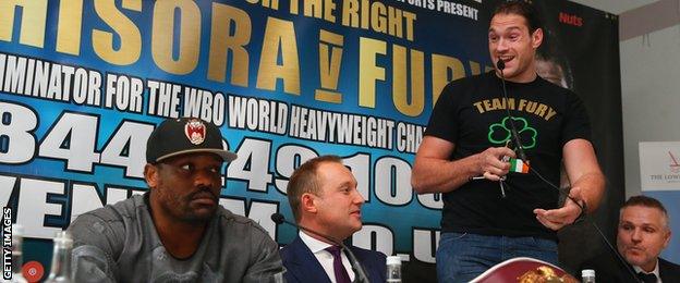 Dereck Chisora and Tyson Fury