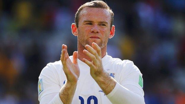 England striker Wayne Rooney