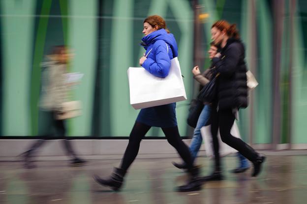 Shoppers on Oxford Street