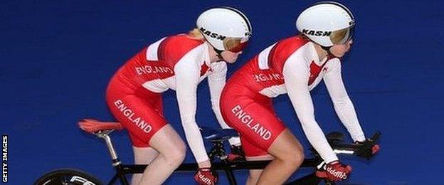 England tandem pairing Sophie Thornhill and Helen Scott